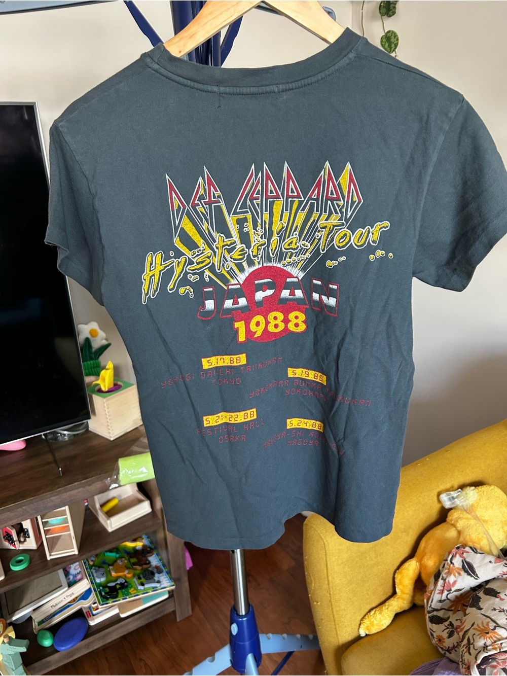 Daydreamer Def Leppard Graphic Tee — Black with Multicolor Print - Picture 4 of 5